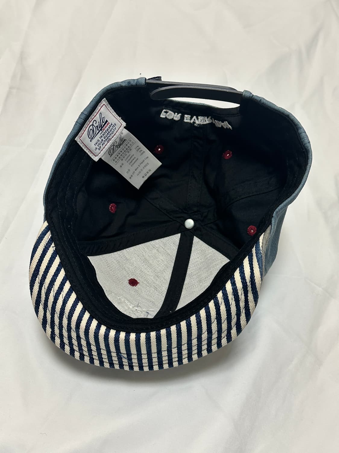 드라이프 연청 스트라이프 와이어 스냅백 상품이미지5