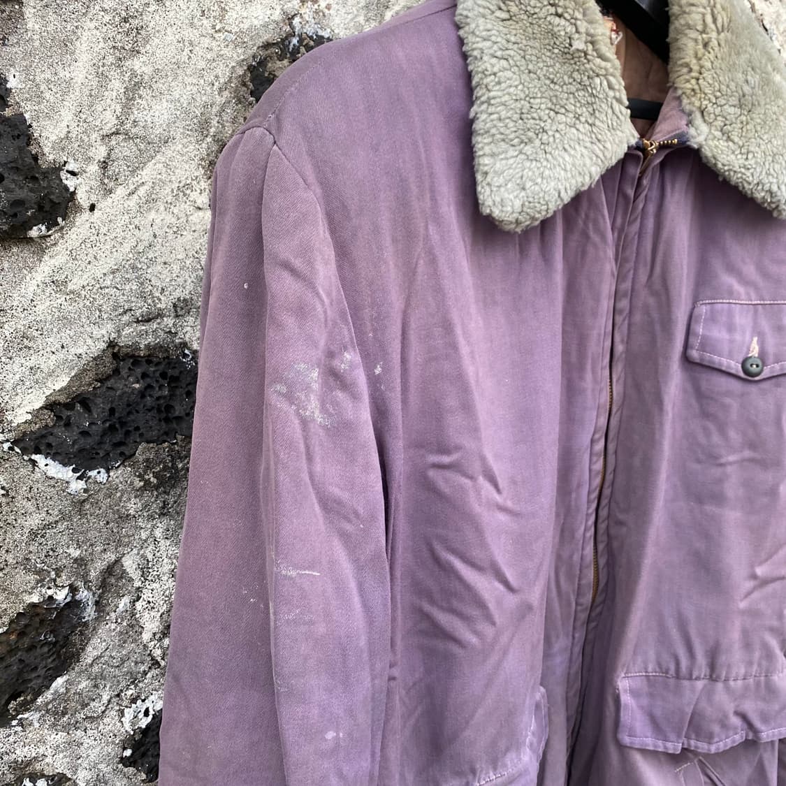 50's 페니즈 개버자켓 카라무스탕 상품이미지4