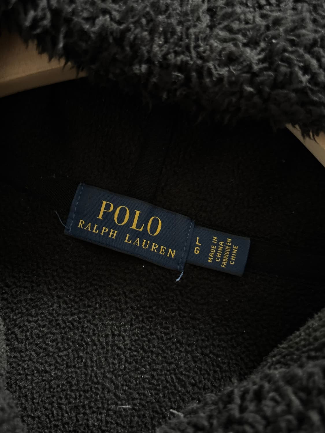 Polo 폴로 랄프로렌 신형 블랙컬러 플리스 후드집업 상품이미지8