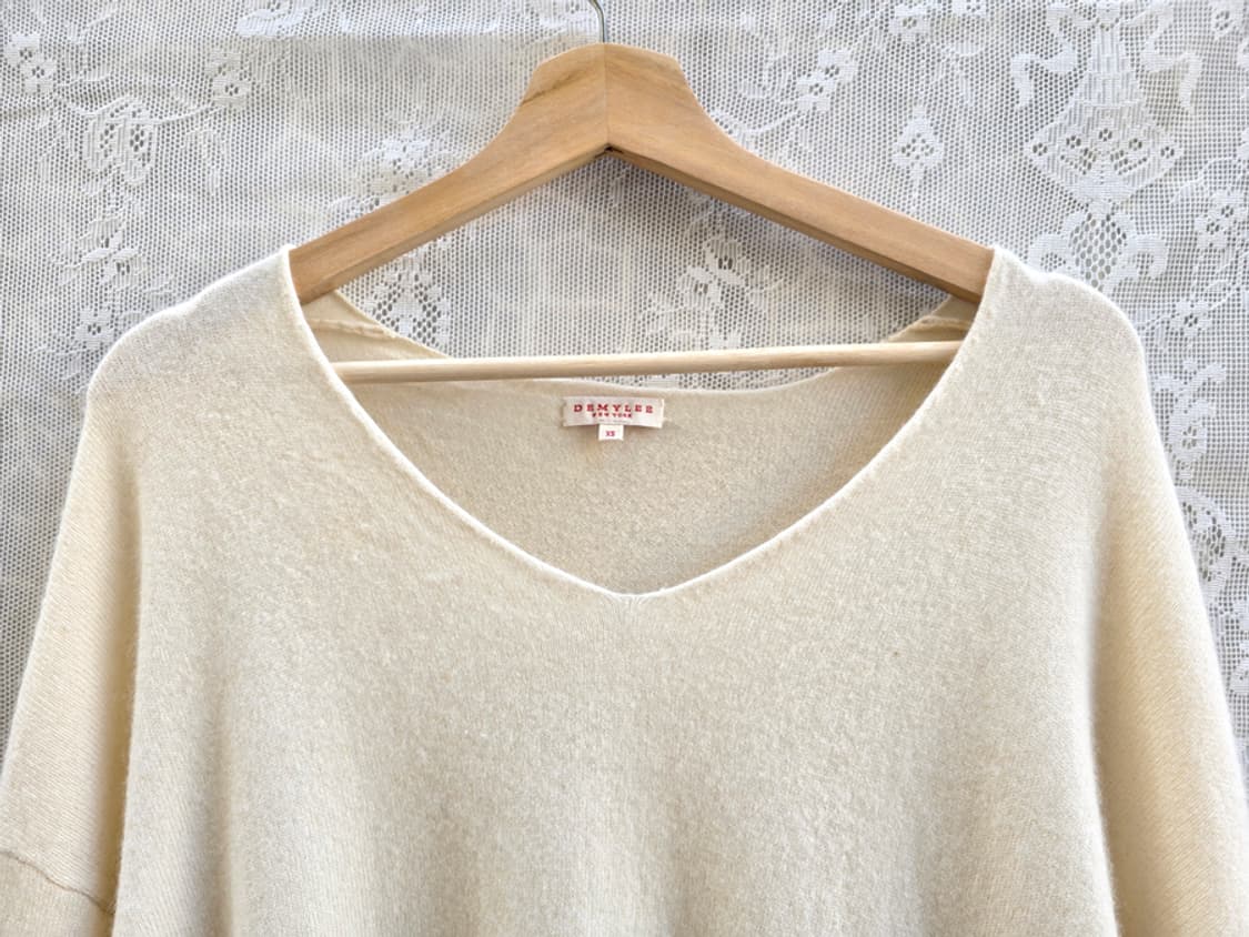 캐시미어 100% 브이넥 니트 상품이미지2