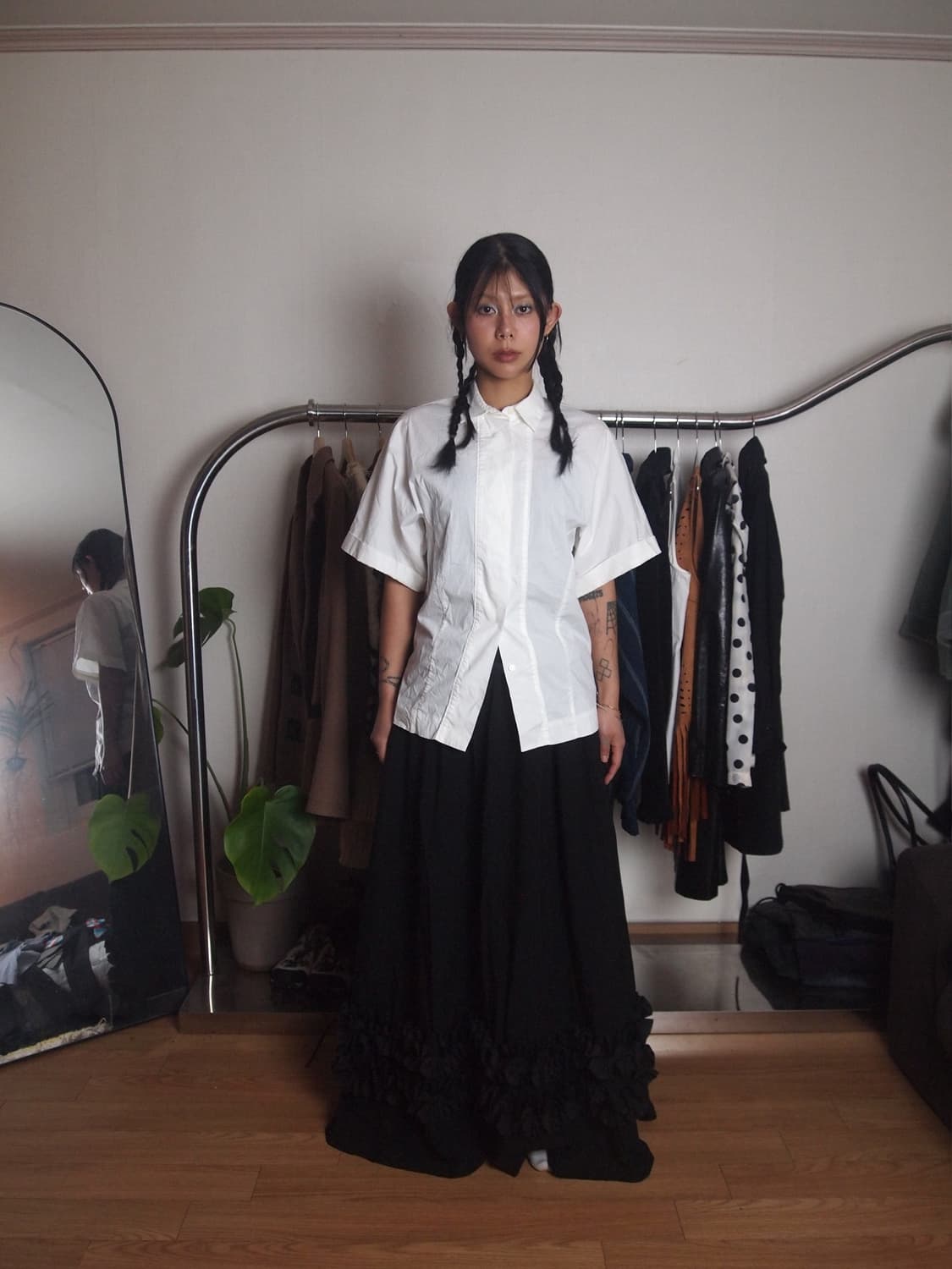 캘빈 클라인 하프 히든 셔츠 상품이미지6