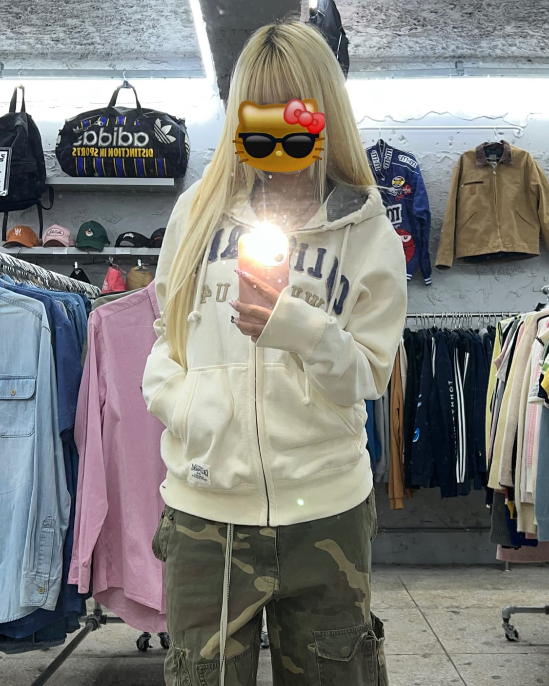 착샷O 후아유 버터크림 후드집업 상품이미지4