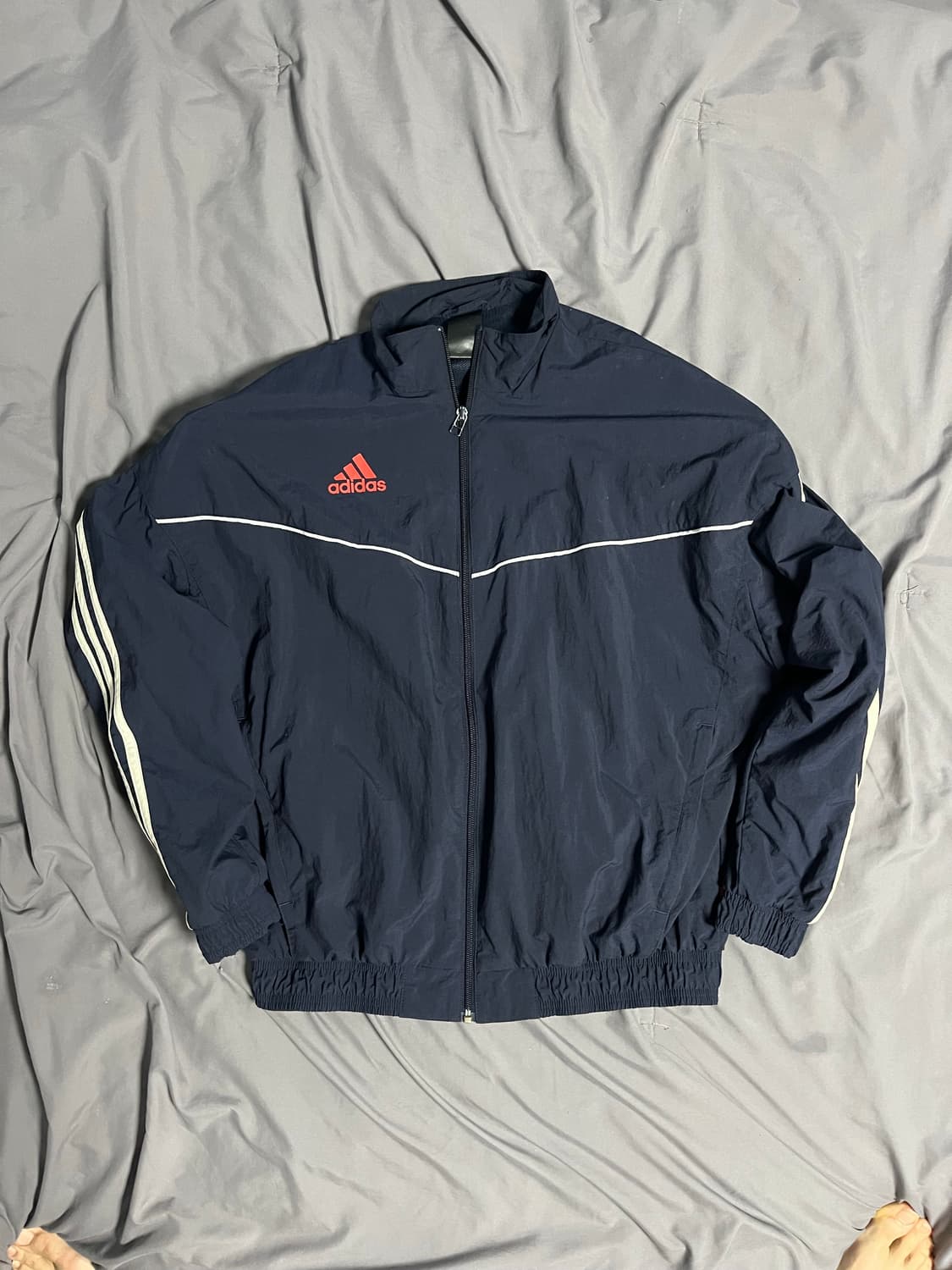 아디다스 탄 안 우븐 네이비 져지집업 L 상품이미지1