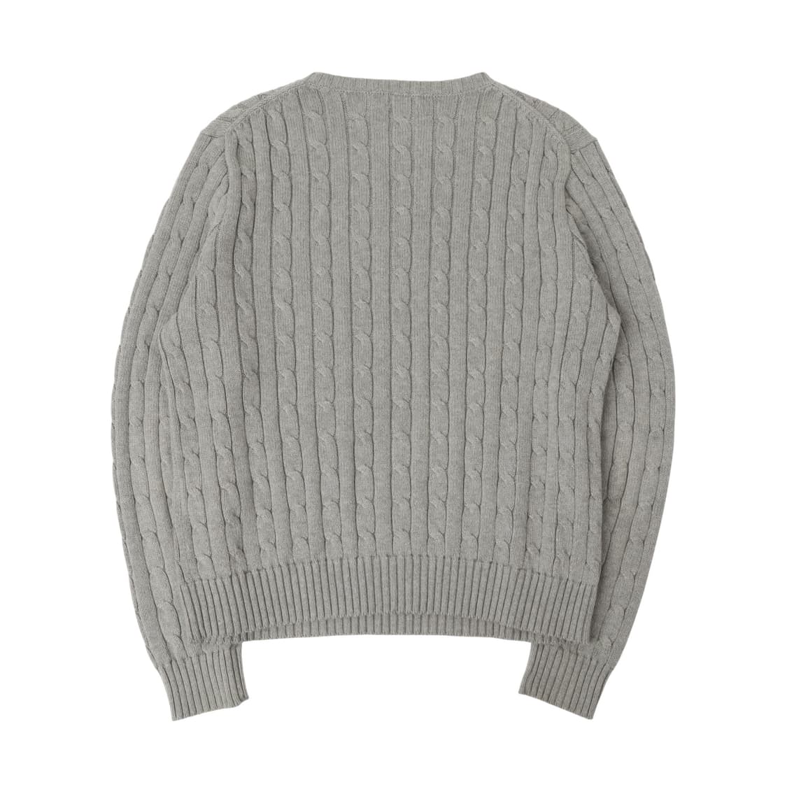 폴로 랄프로렌 QR 그레이 라운드 케이블 니트 상품이미지5