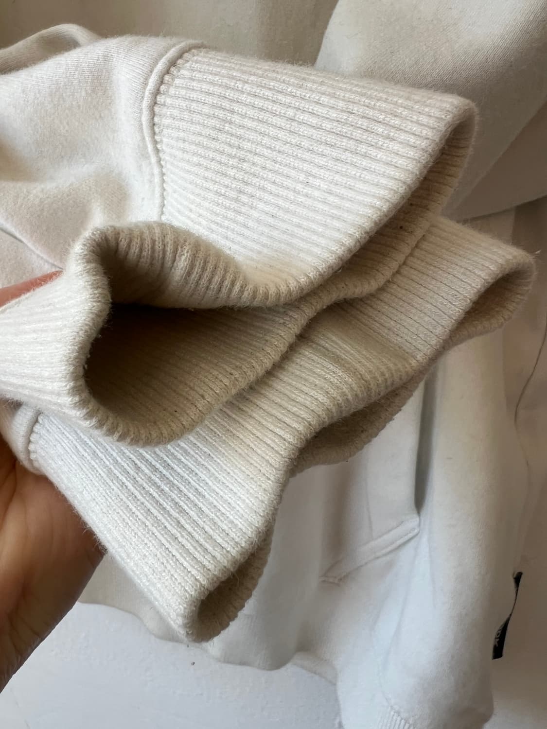 라이프워크 아이보리 후드티셔츠   상품이미지4