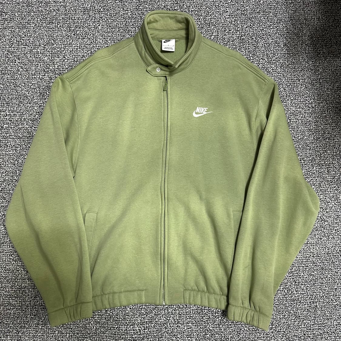 (L) 나이키 스우시 말차 집업 자켓 올리브 그린 상품이미지1