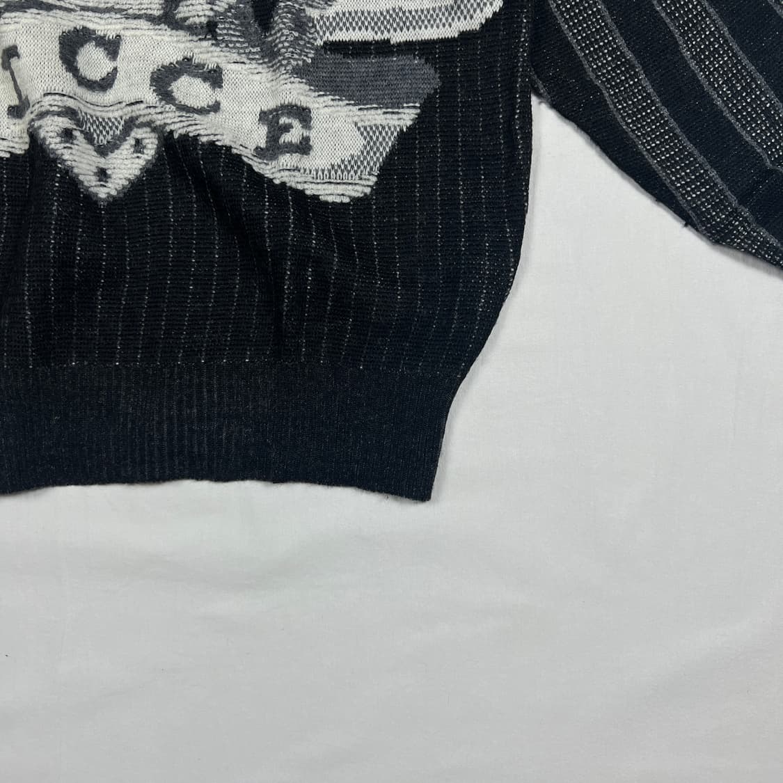 90‘s 97년도 ficce 요시유키코니시 웨키레이스 카툰 니트 상품이미지5