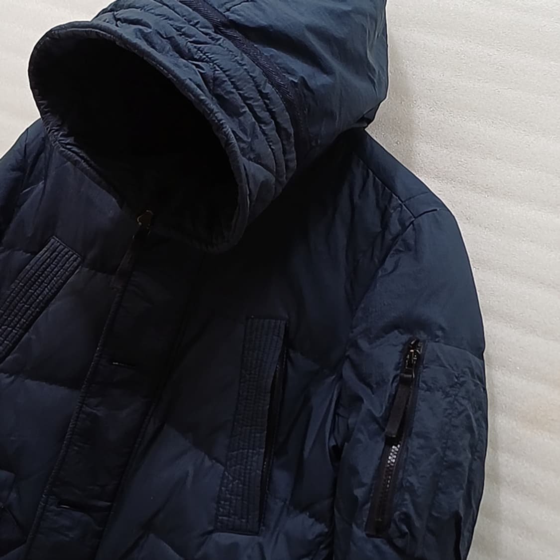 인터메조 남성 다운 후드 패딩 자켓 남성 L 겨울 가벼움 사랑봉봉 상품이미지5