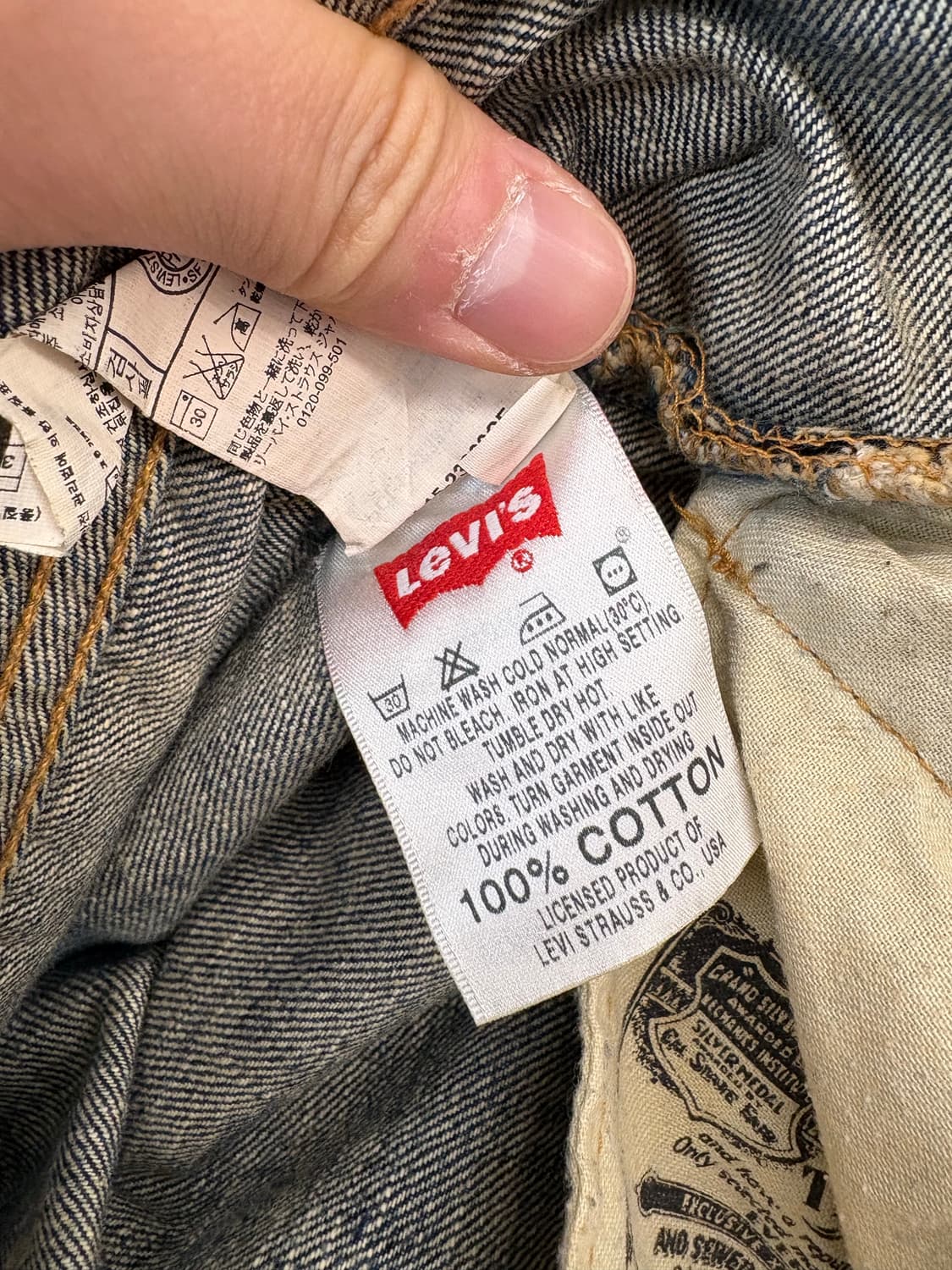 리바이스 501 빈티지 워싱 데님팬츠 상품이미지9