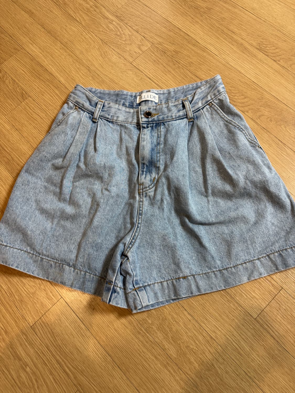 till i die 틸아이다이 데님 반바지 상품이미지4