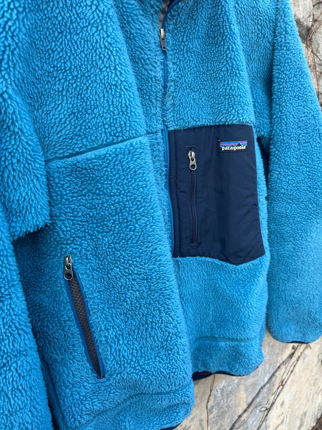 15fa 파타고니아 언더워터블루 레트로x 딥 파일 플리스 후리스 자켓 상품이미지5