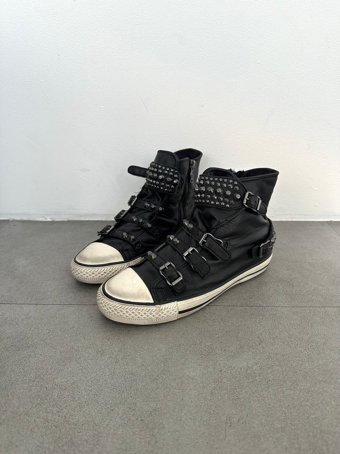 Ash 보아퍼 스터드 버클 레더 하이탑 상품이미지3