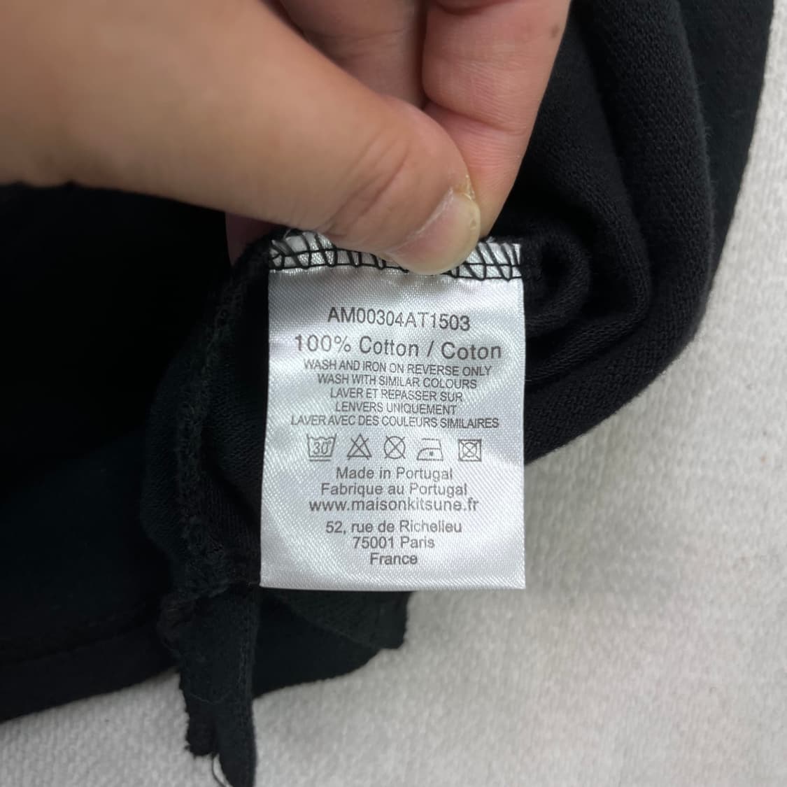 100 메종키츠네 더블 폭스헤드 반팔 카라 티셔츠 상품이미지3