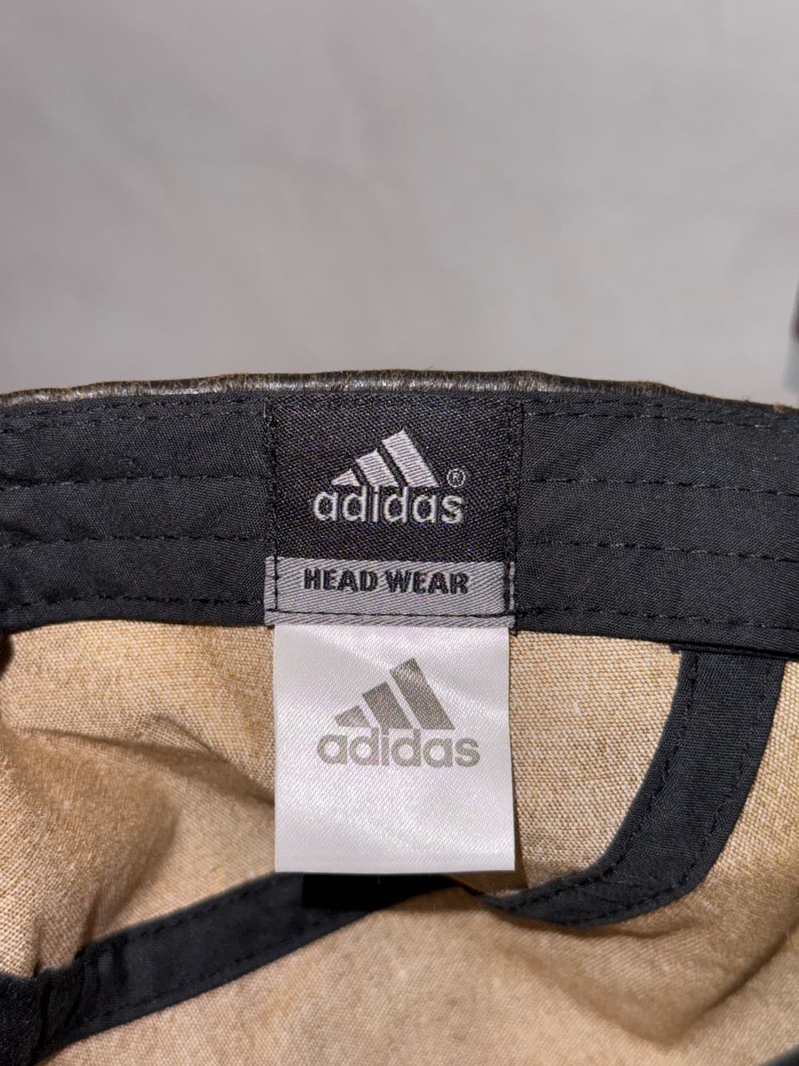 Adidas dark brown aging leather camp cap 상품이미지5