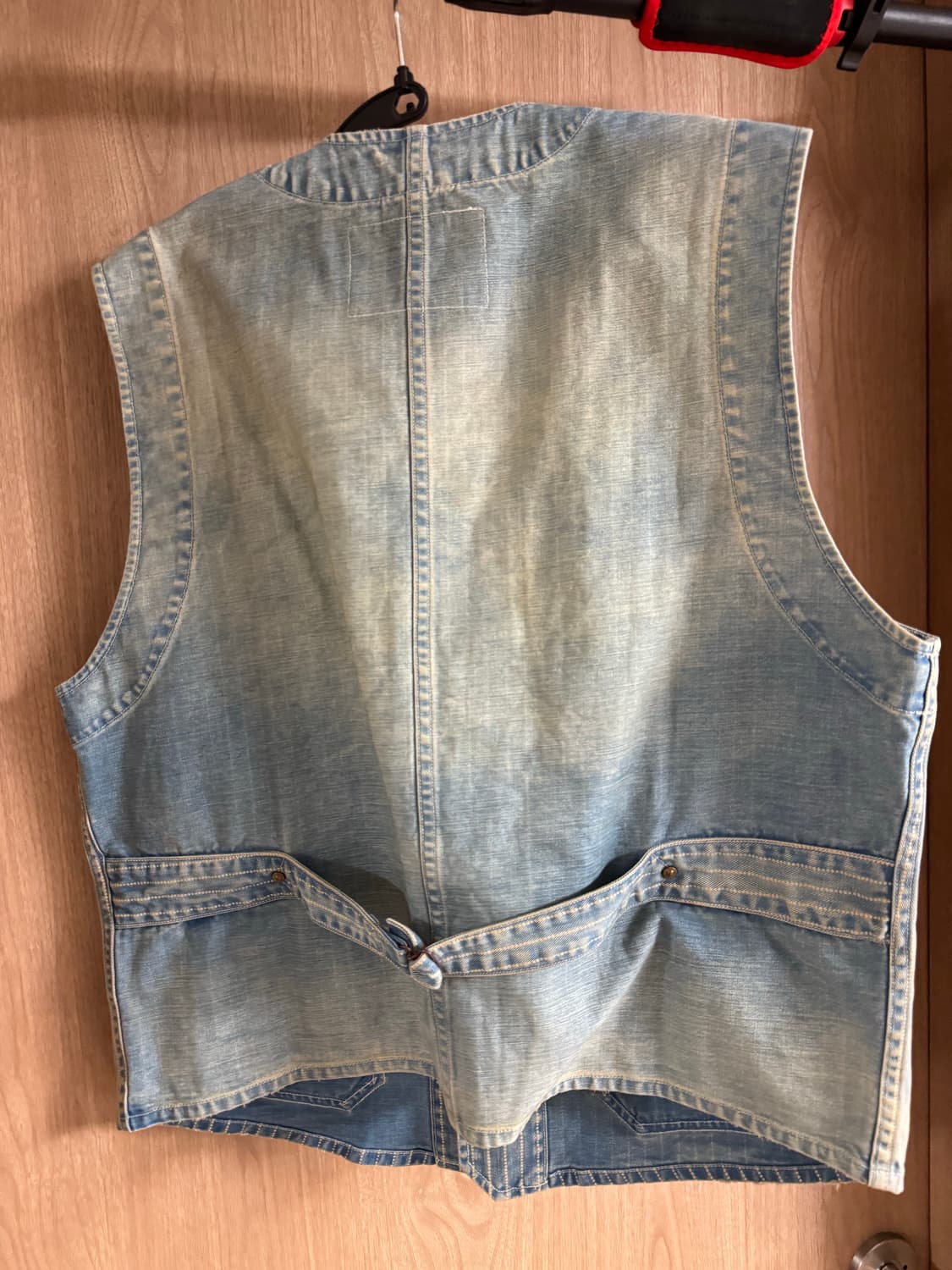 더블알엘(RRL) 인디고 스트라이프 트윌 베스트 L사이즈 상품이미지3