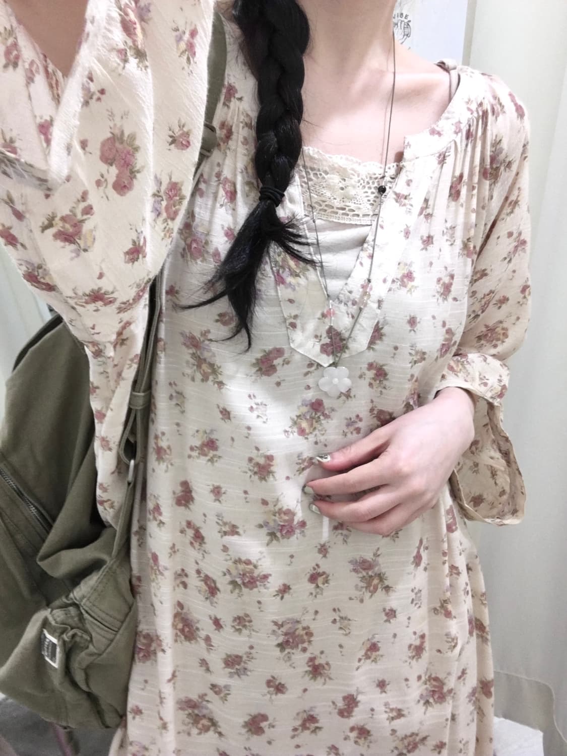 Lace Trim Cotton Slip  OPS 상품이미지4