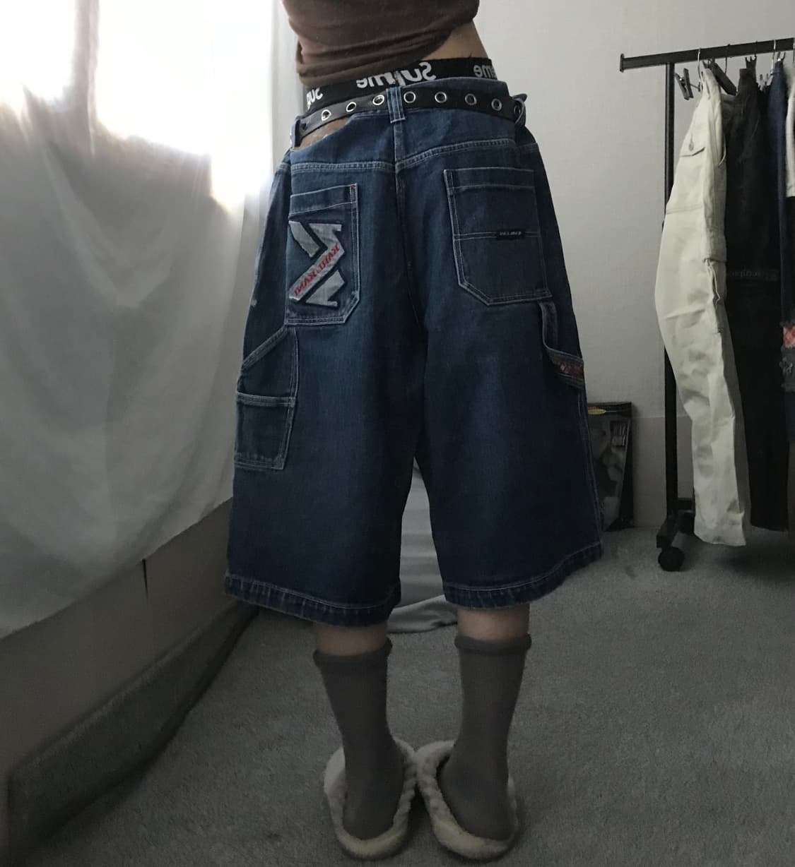칼카니 00s 데님버뮤다팬츠 상품이미지4