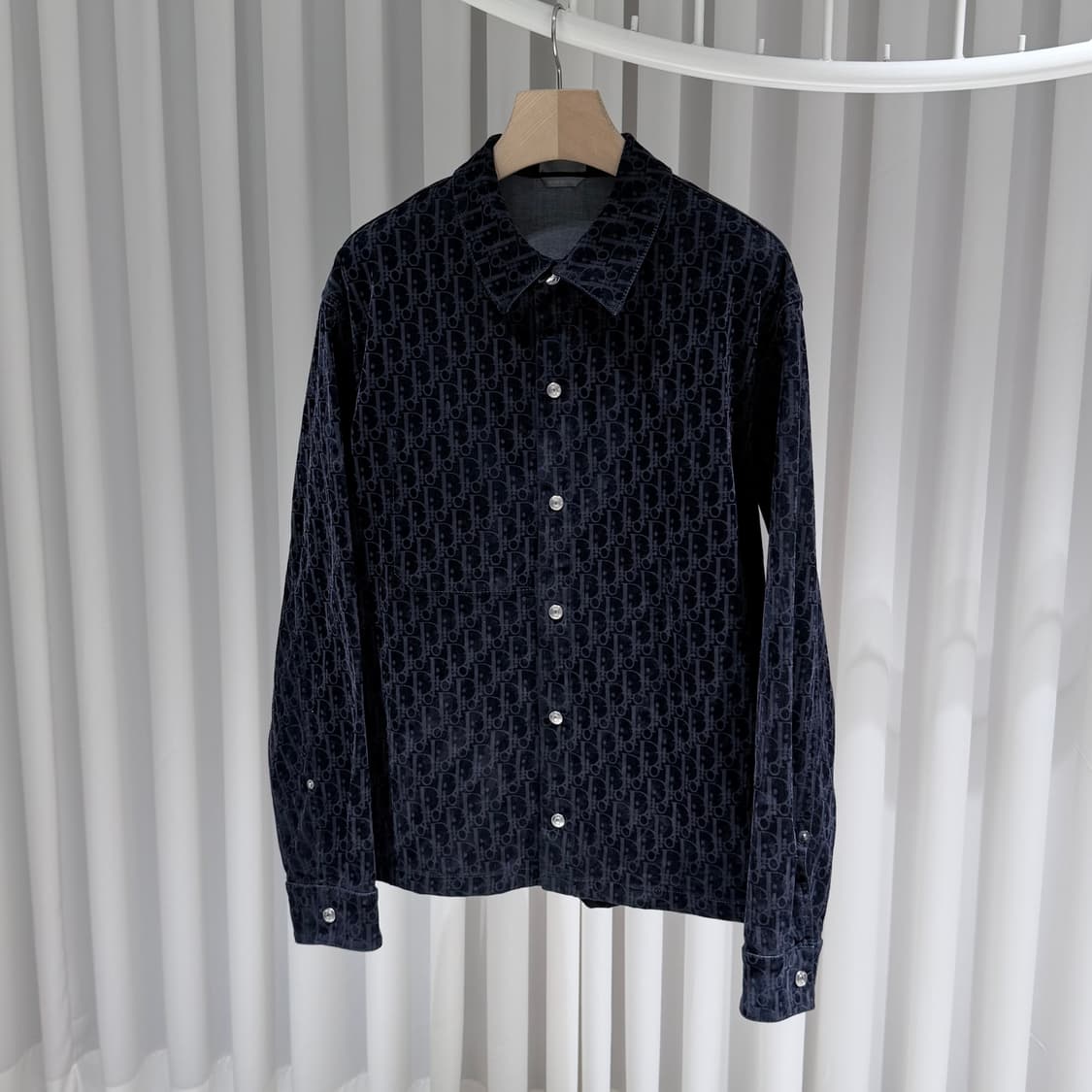 (A+/50) / 디올 오블리크 벨벳 카스리 데님 자켓 상품이미지2