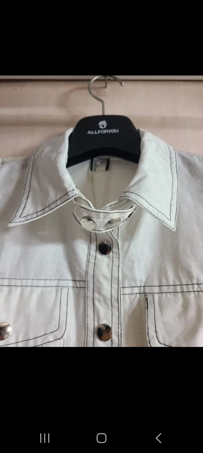 [수61]31.Fashion 화이트 셔츠 자켓 상품이미지4