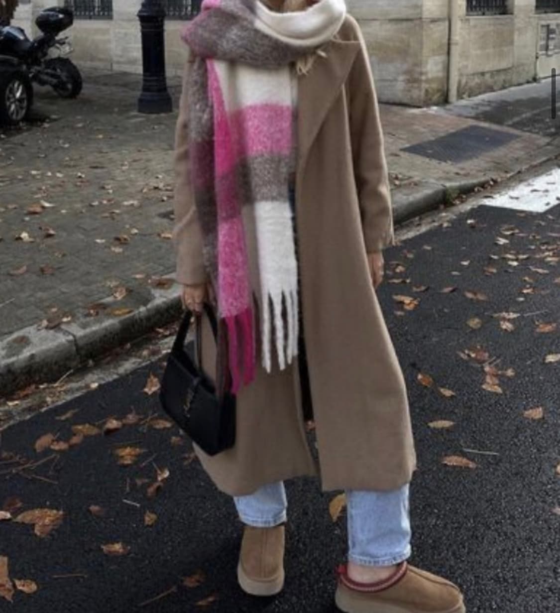 아크네스튜디오 체크 머플러 그레이 상품이미지5