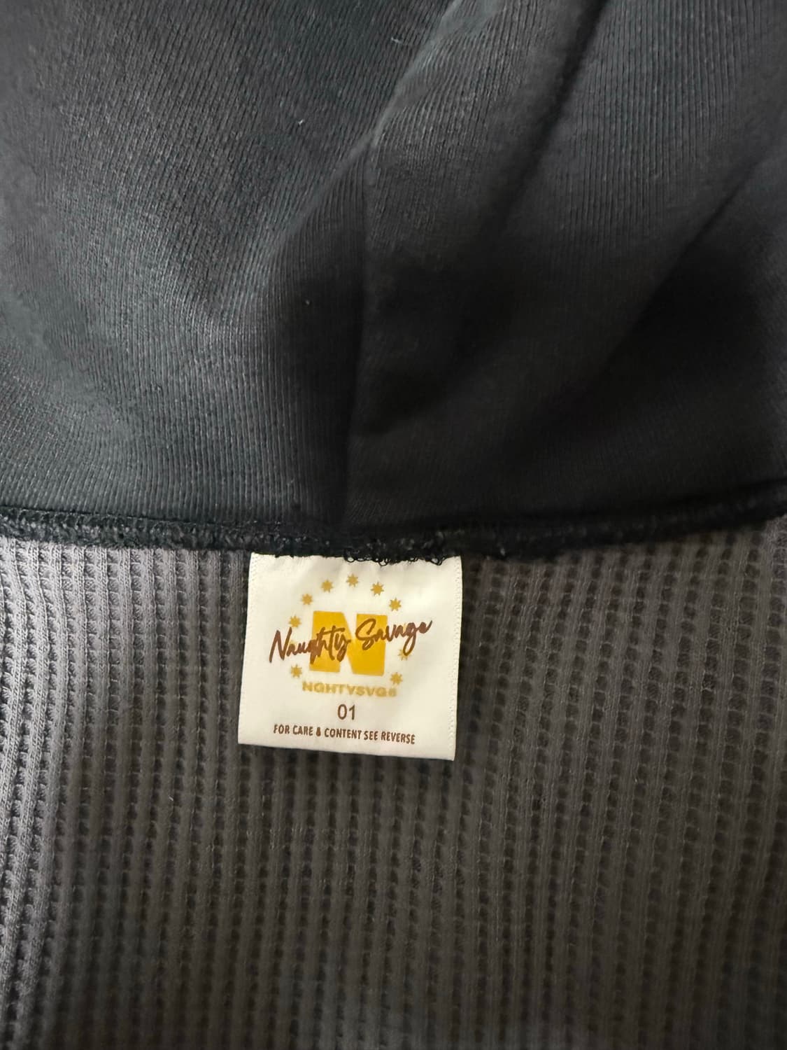 너티새비지 써멀 후드집업 블랙 1 상품이미지3