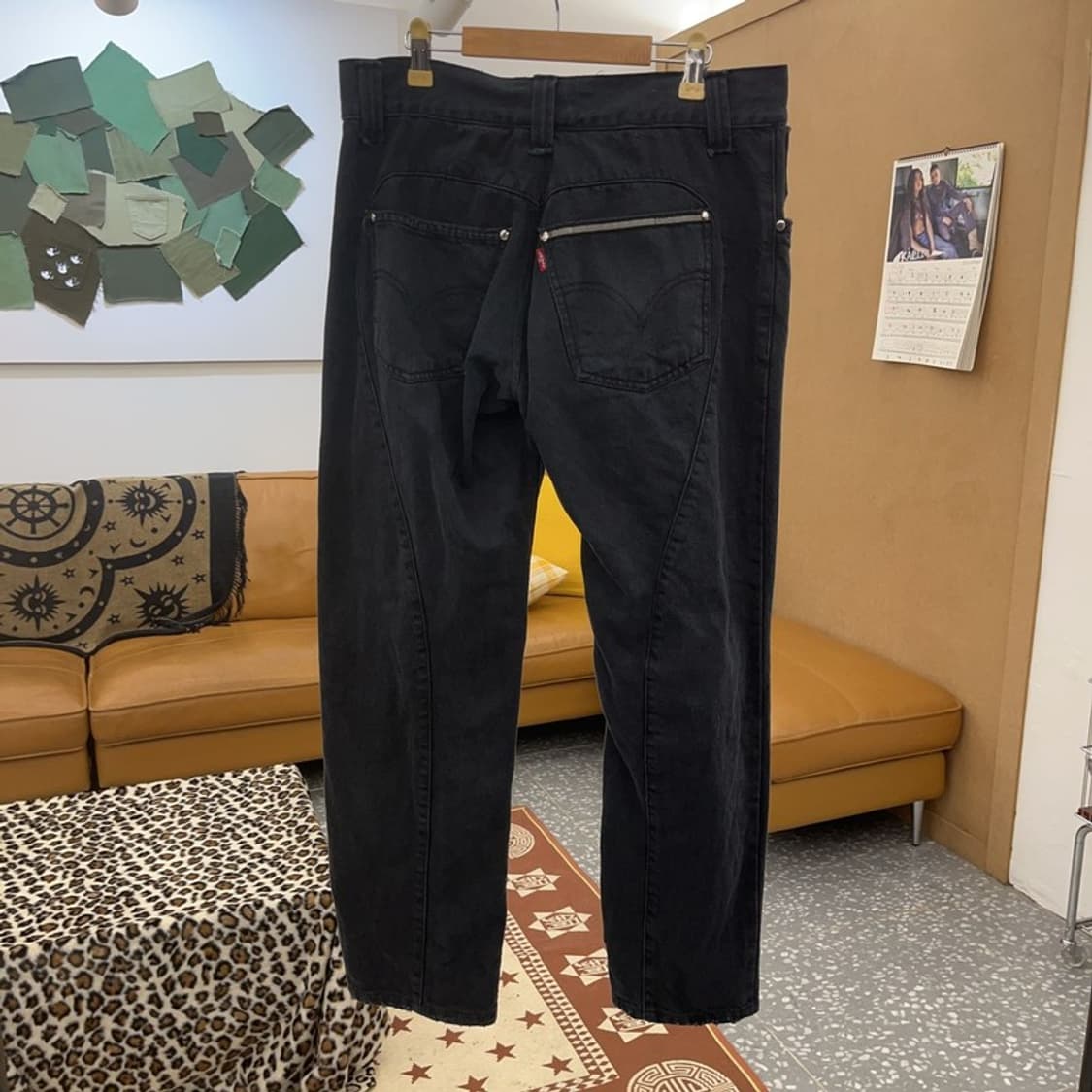 리바이스 엔지니어드진 빈티지 캐주얼 흑청 청바지 32인치 C09103 상품이미지4
