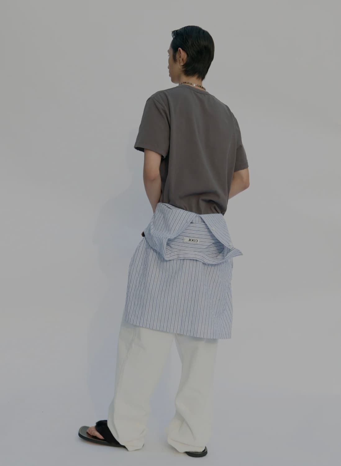 쿠어 데미지드 크롭 티셔츠 coor 상품이미지4