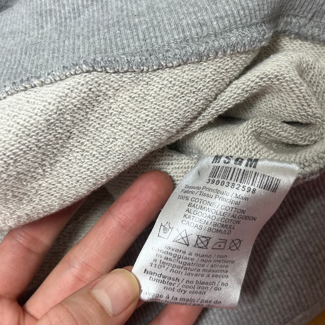 MSGM 밀라노 그레이 스웻셔츠 맨투맨 m 상품이미지5