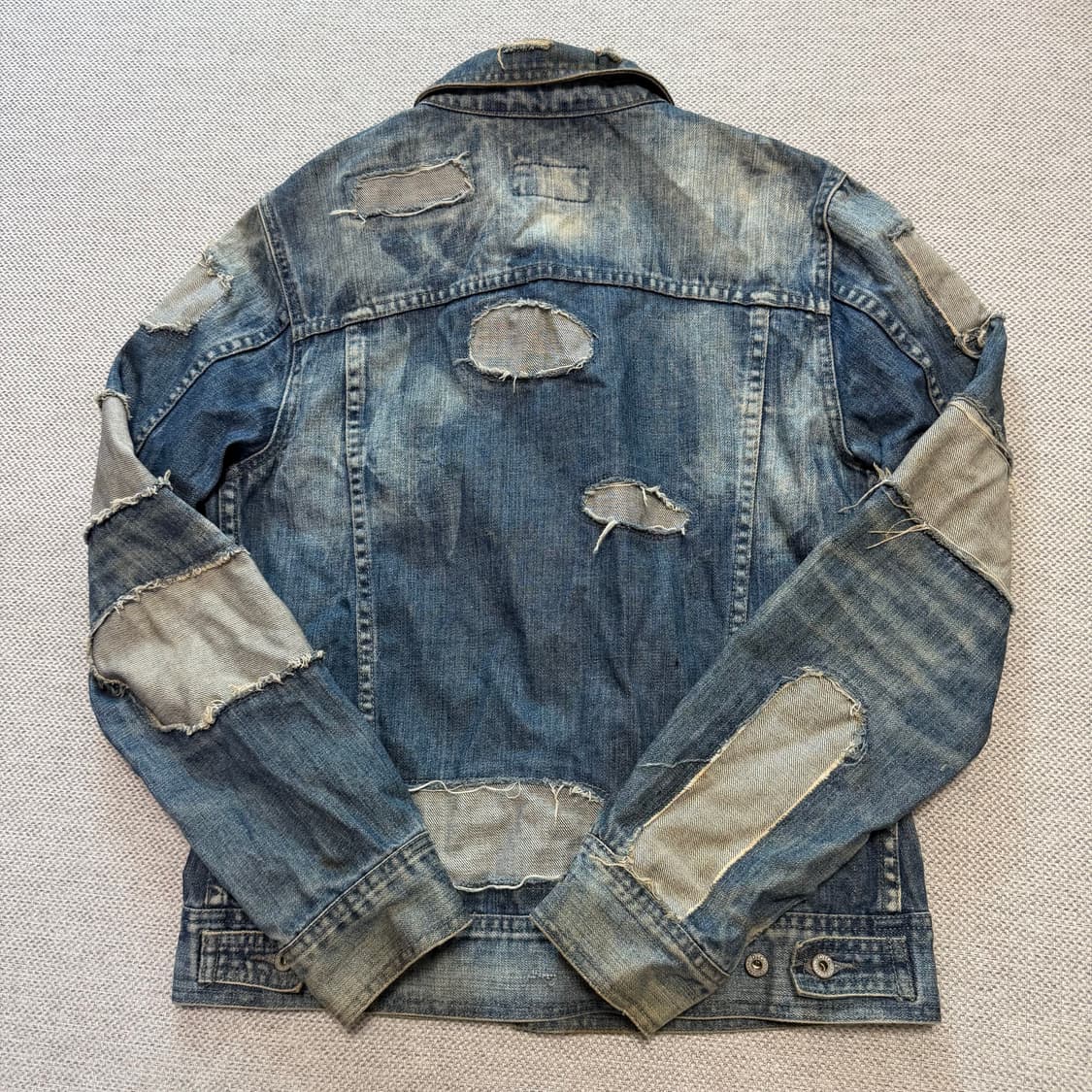 돌체앤가바나 패치워크 빈티지 데님 트러커 자켓 상품이미지6