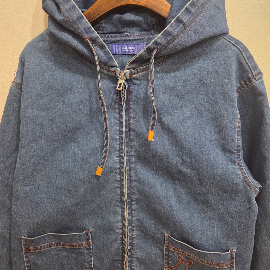 Olivia Hassler 후드 청자켓 90 상품이미지2
