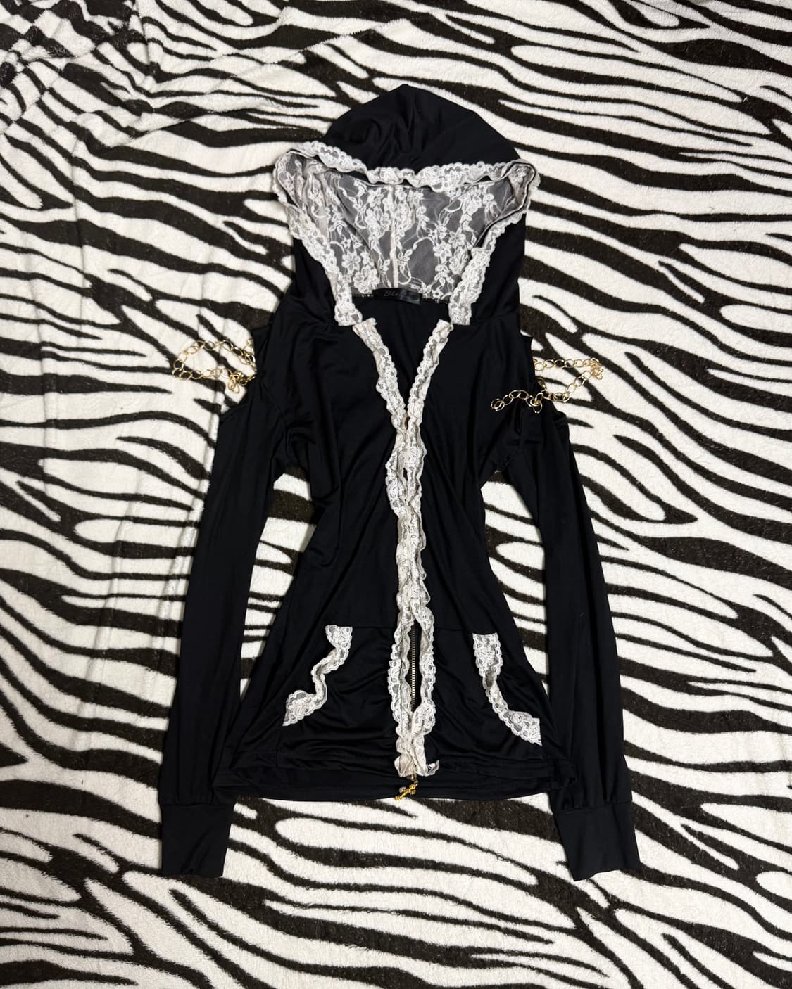 gal lace 2-way zip-up hoodie 상품이미지2