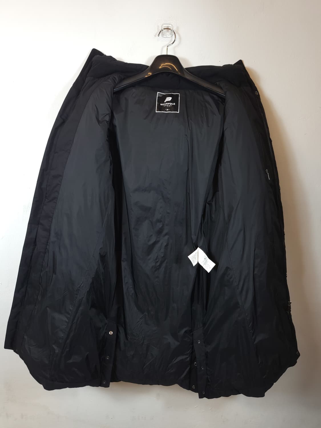 빈폴스포츠 롱후드다운패딩 블랙 90 S 상품이미지8