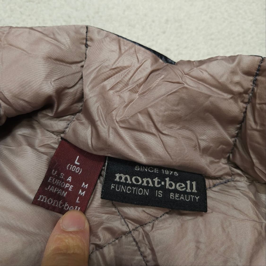 몽벨 800필 슈페리어 패딩 L 상품이미지7