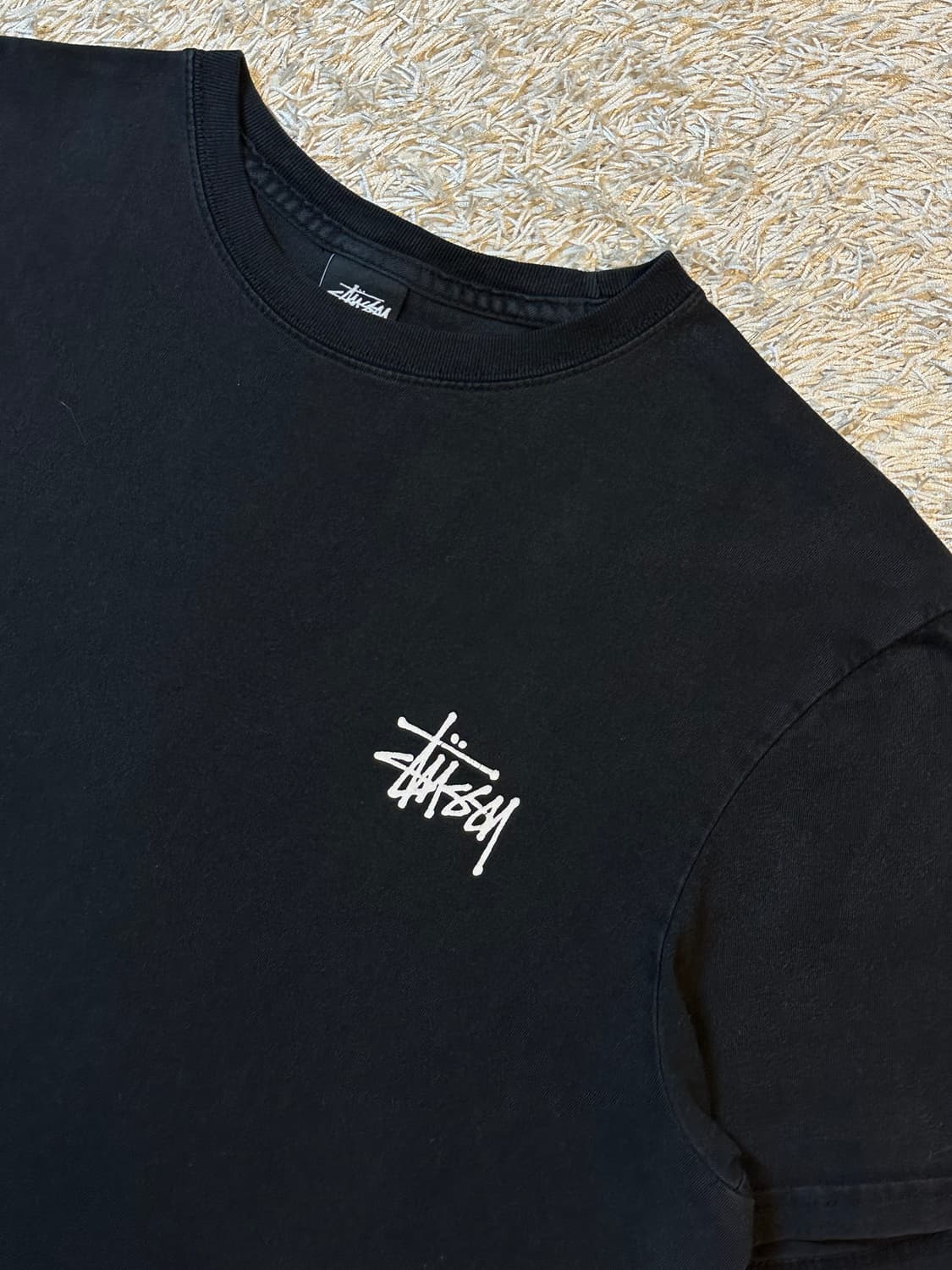 스투시 STUSSY 베이직 로고 반팔 티셔츠 블랙 상품이미지3