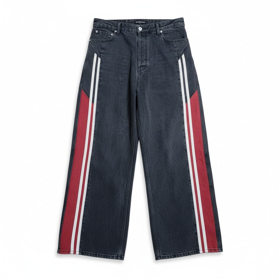 [정품] 발렌시아가 데님 배색 레이싱 트랙 팬츠 L 상품이미지1