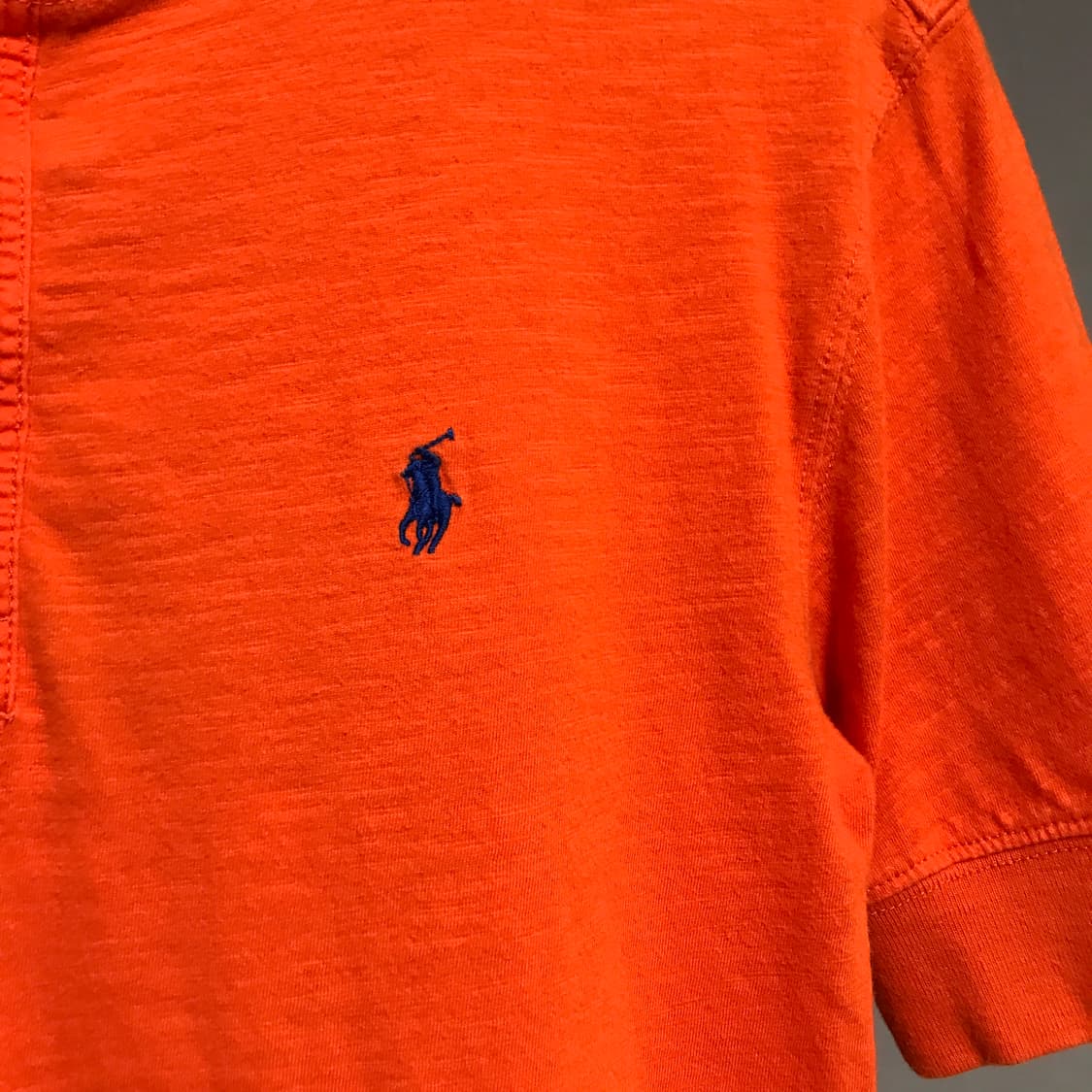폴로 랄프로렌 헨리넥 반팔 티셔츠 오렌지 L14-16(W) 상품이미지4