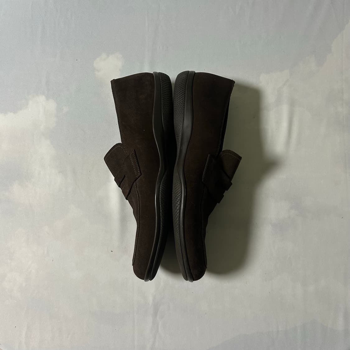 Prada sports suede dark brown loafers 상품이미지4