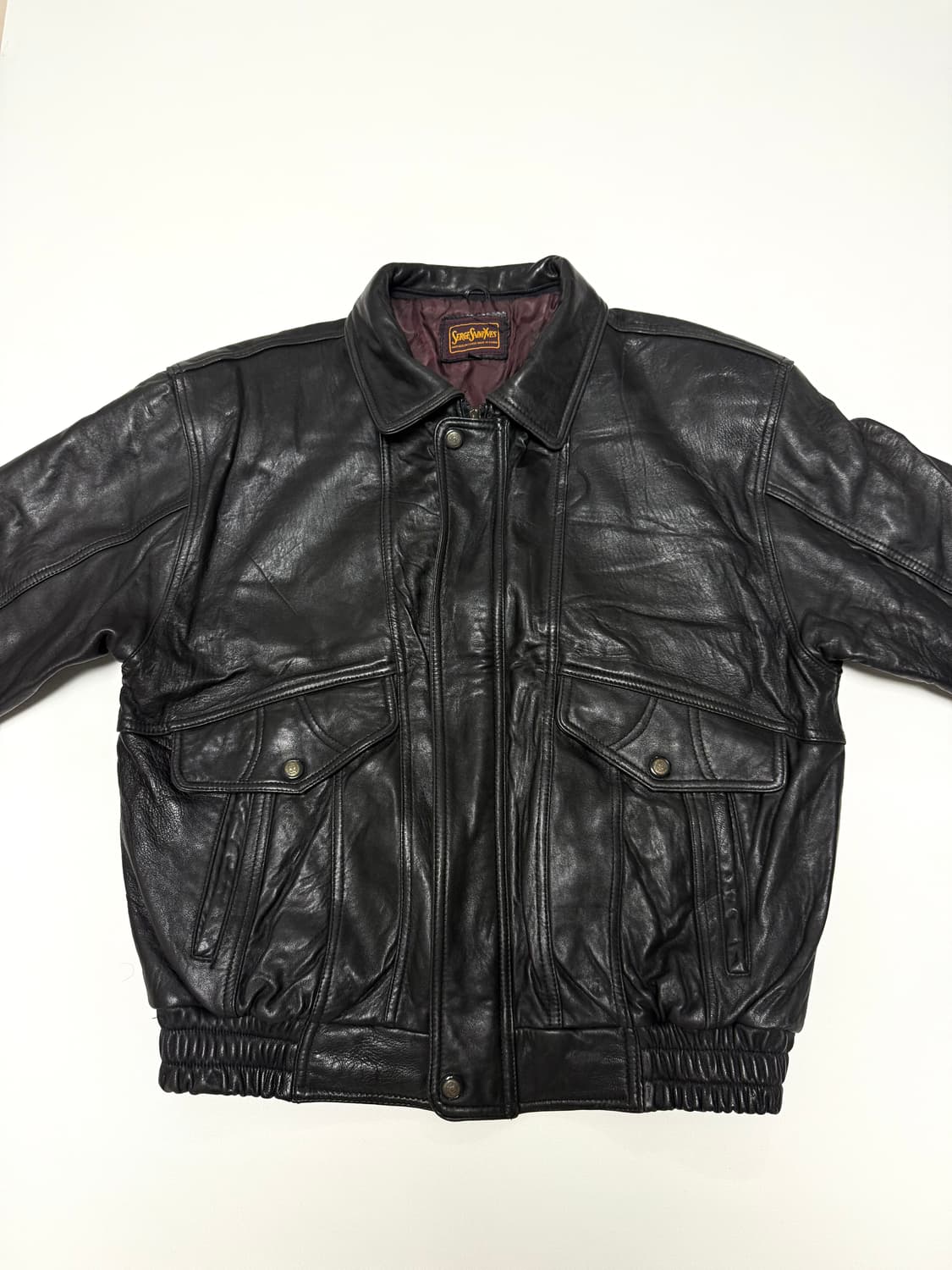 양가죽 봄버 라이더 자켓 XL 상품이미지3