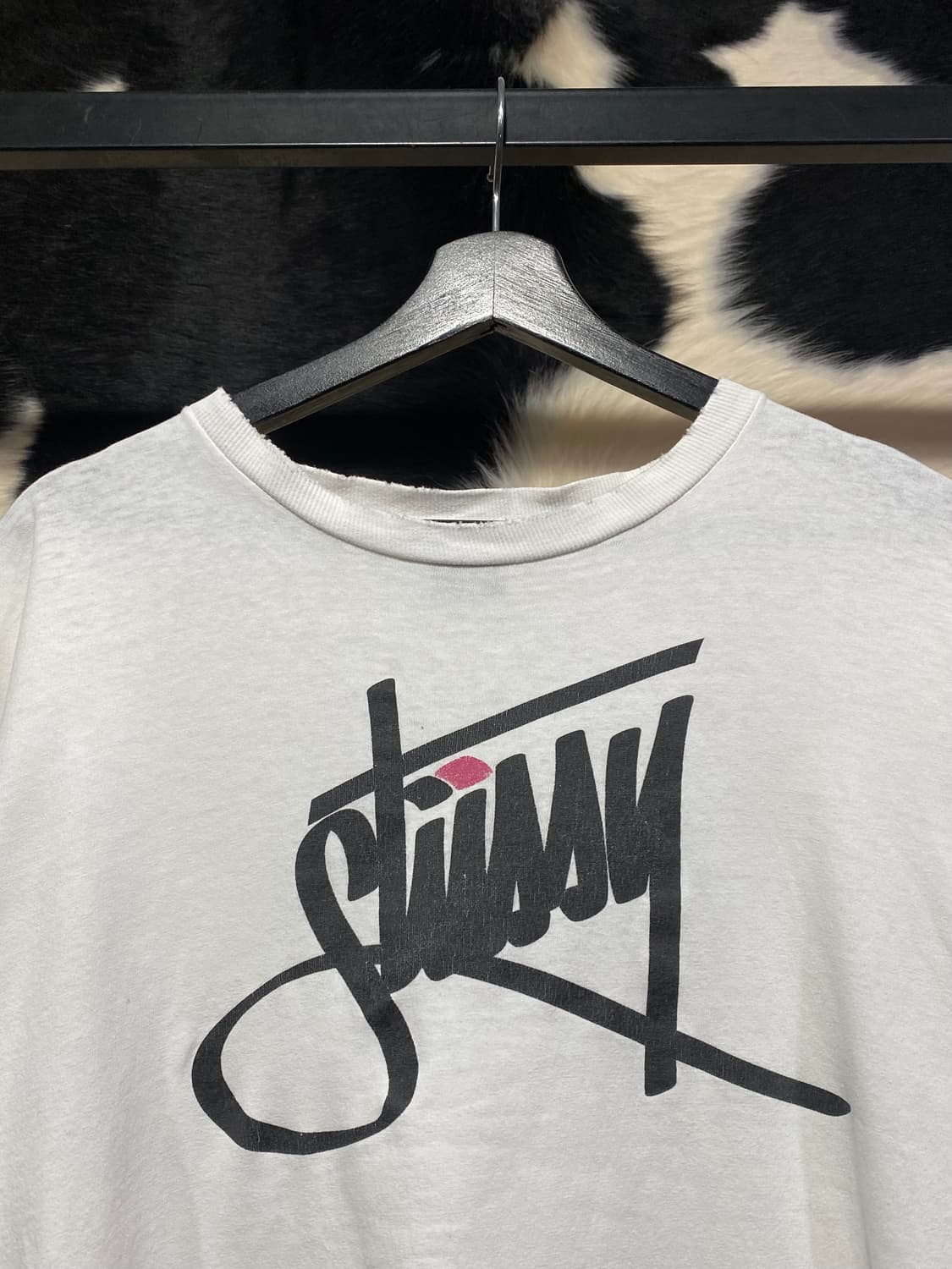 Stussy 그라피티 로고 디테일 반팔 티셔츠 상품이미지2