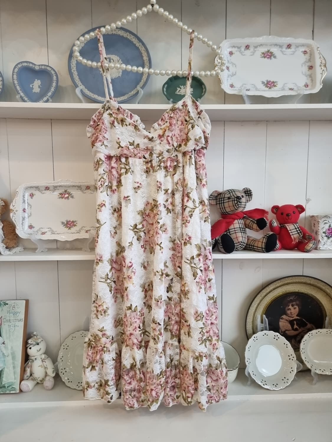 LIZ LISA 로즈 레이스 플라워 슬립 원피스 상품이미지1