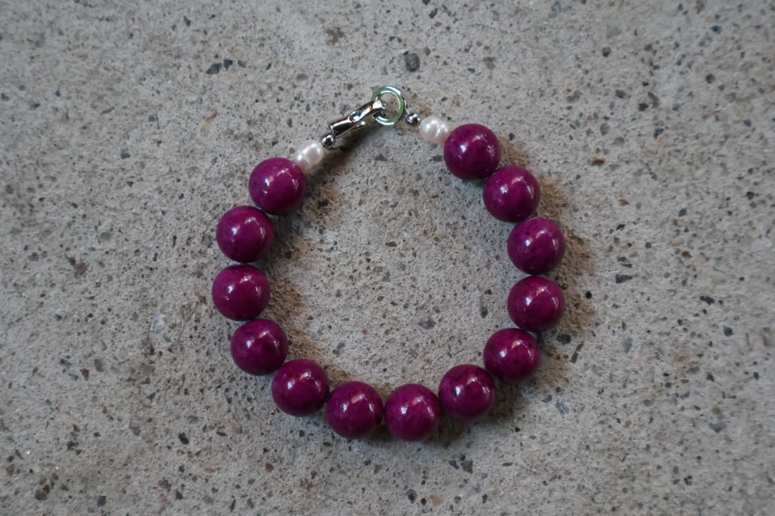 [heureul] violet stone bracelet 상품이미지1