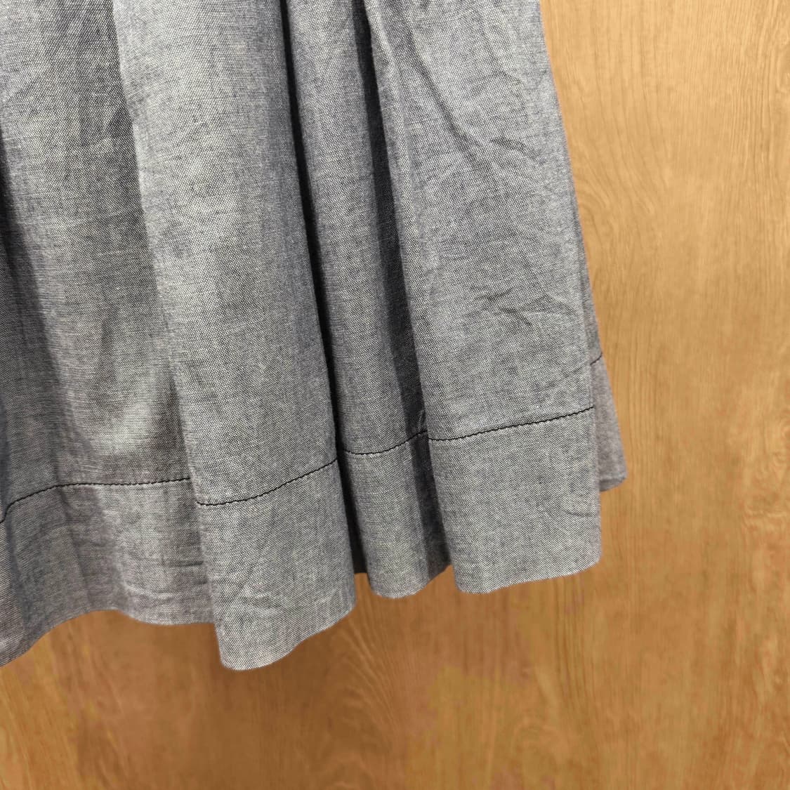 씨 바이 끌로에 코튼 플리츠 미니스커트 턱 디테일 A라인 연청 상품이미지6