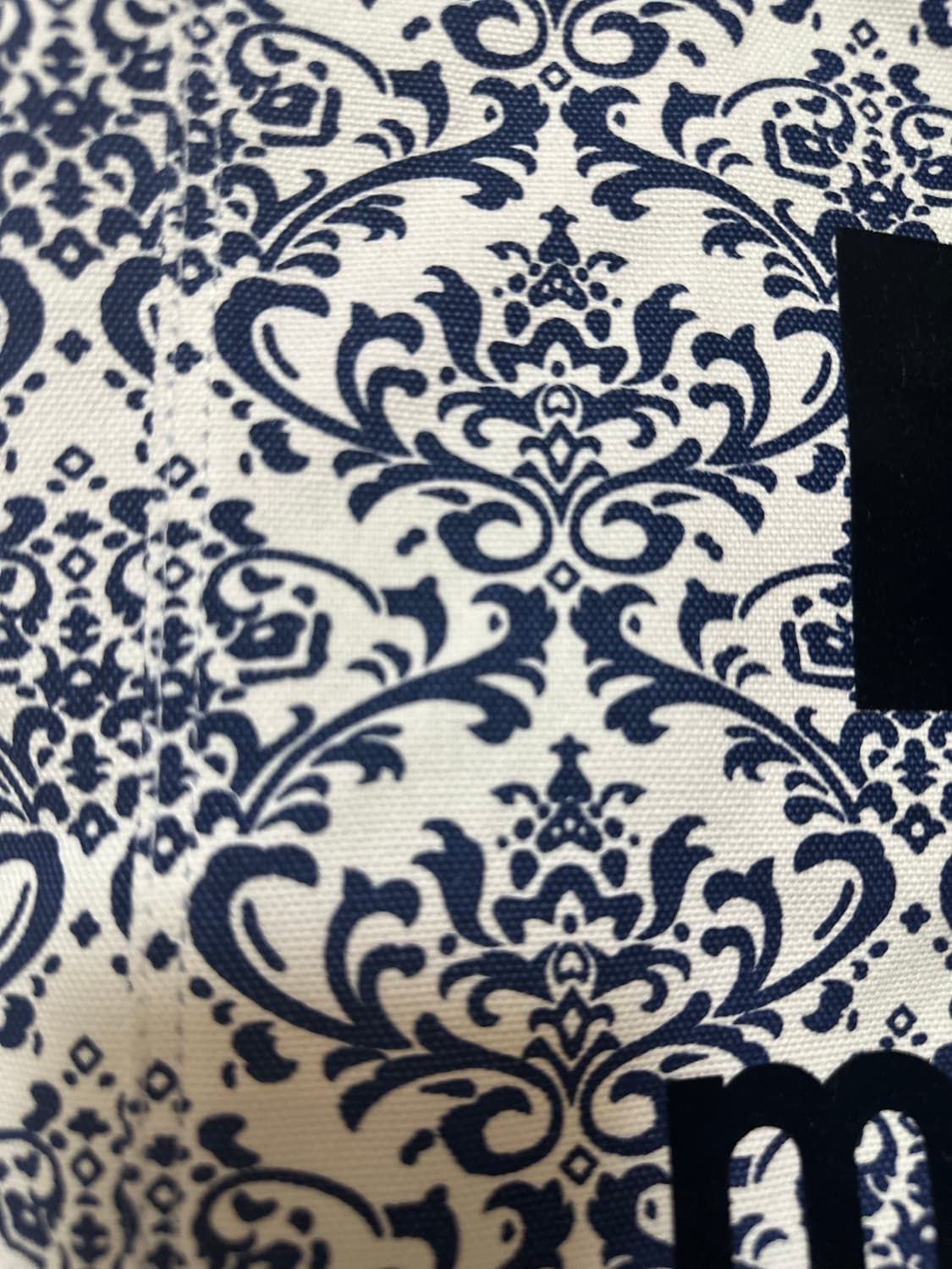 이자벨마랑벨벳 프린트 토트백 네이비 유럽한정판 상품이미지6