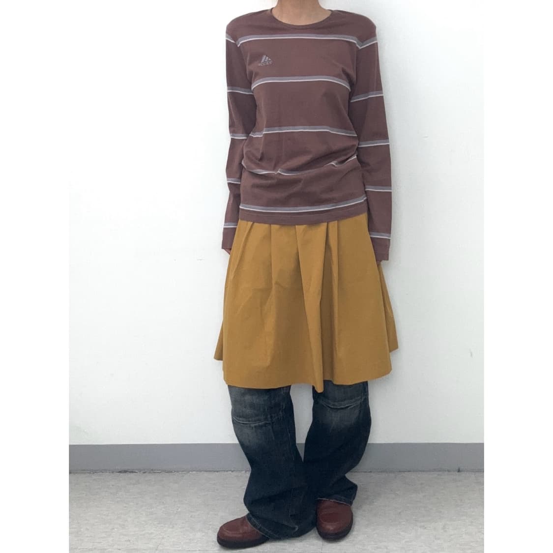빈티지 미디 스커트 상품이미지2