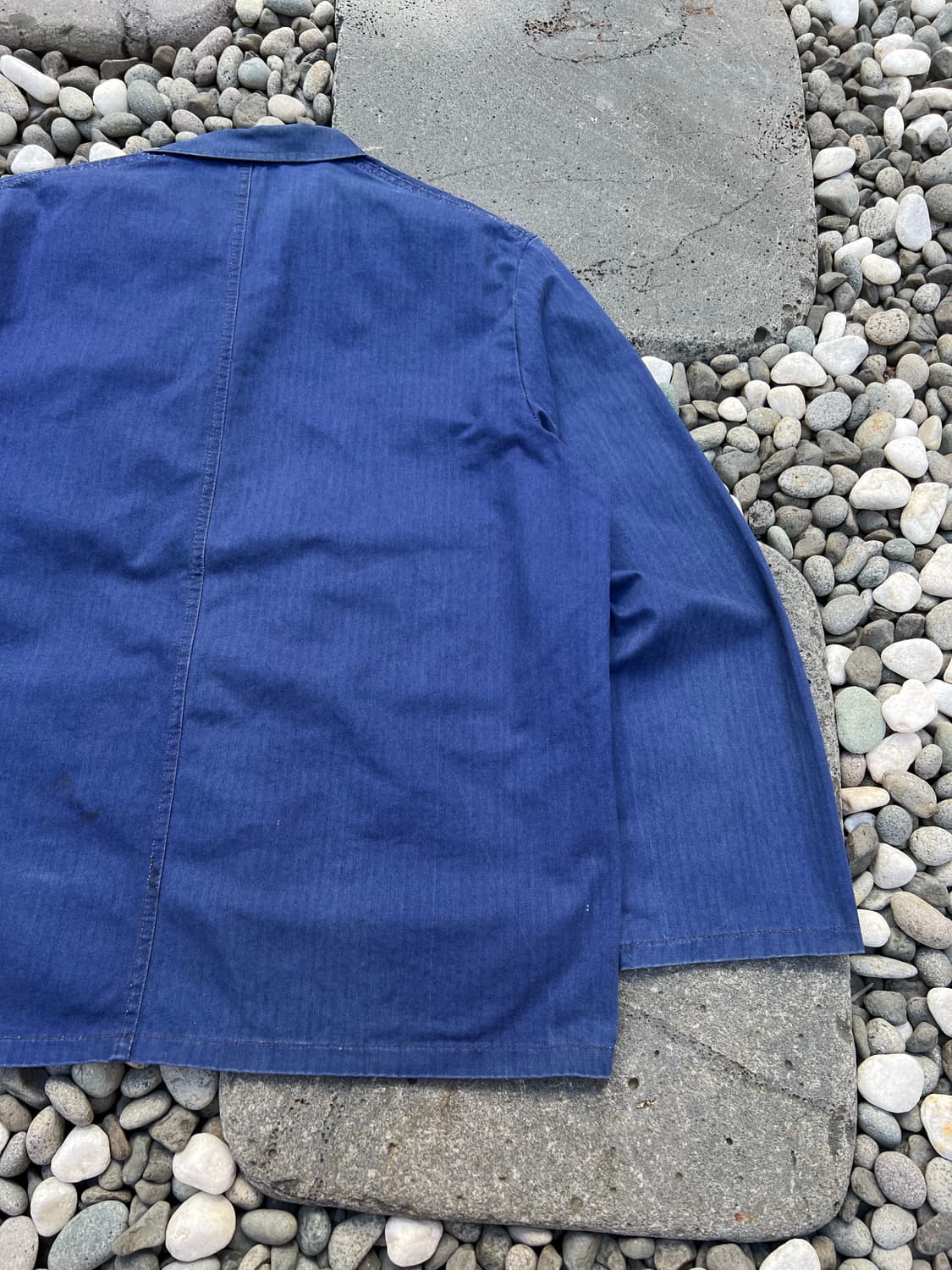 WASHING BLUE OLD HBT 헤링본트윌코튼 프렌치워크자켓 상품이미지10