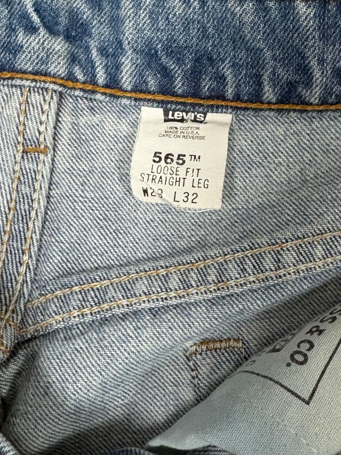 (28x32) 90s 리바이스 565 made in usa 상품이미지9