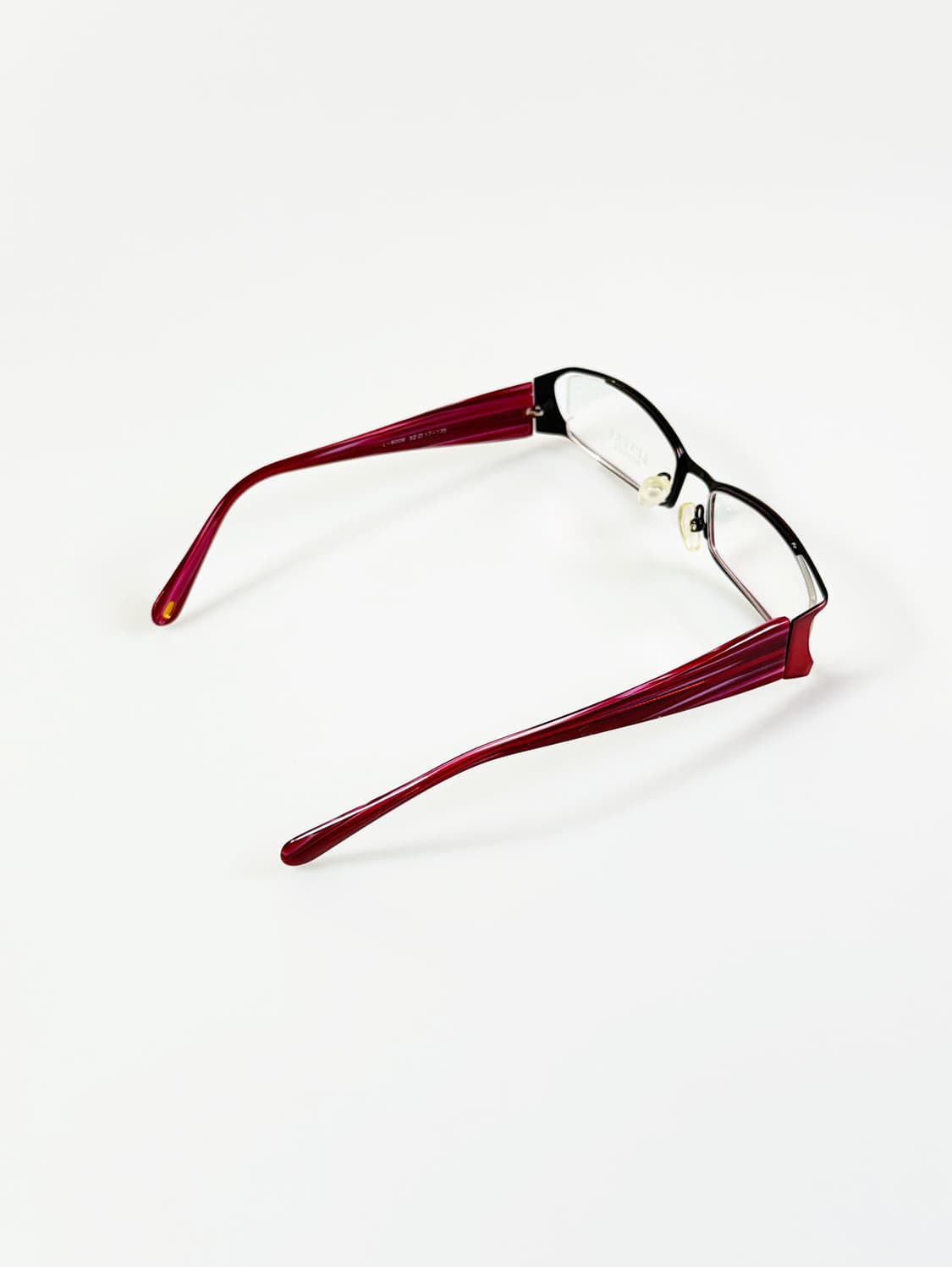 LUXURY OCCHIALI 버건디 메탈 슬림 스퀘어 빈티지 안경 상품이미지4