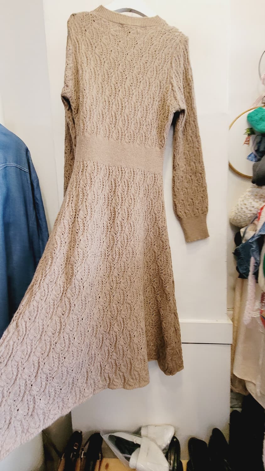 도나카란 캐시미어 실크 니트 원피스 상품이미지6