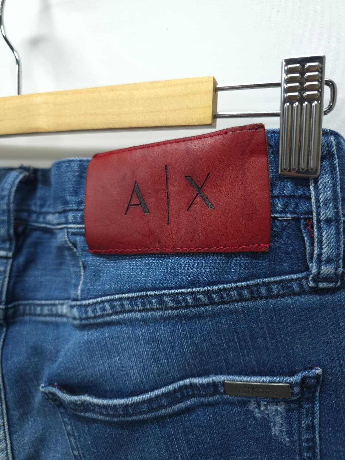 알마니(A|X) 덧댐 중청 워싱 청바지 ( 31~33 ) 상품이미지9