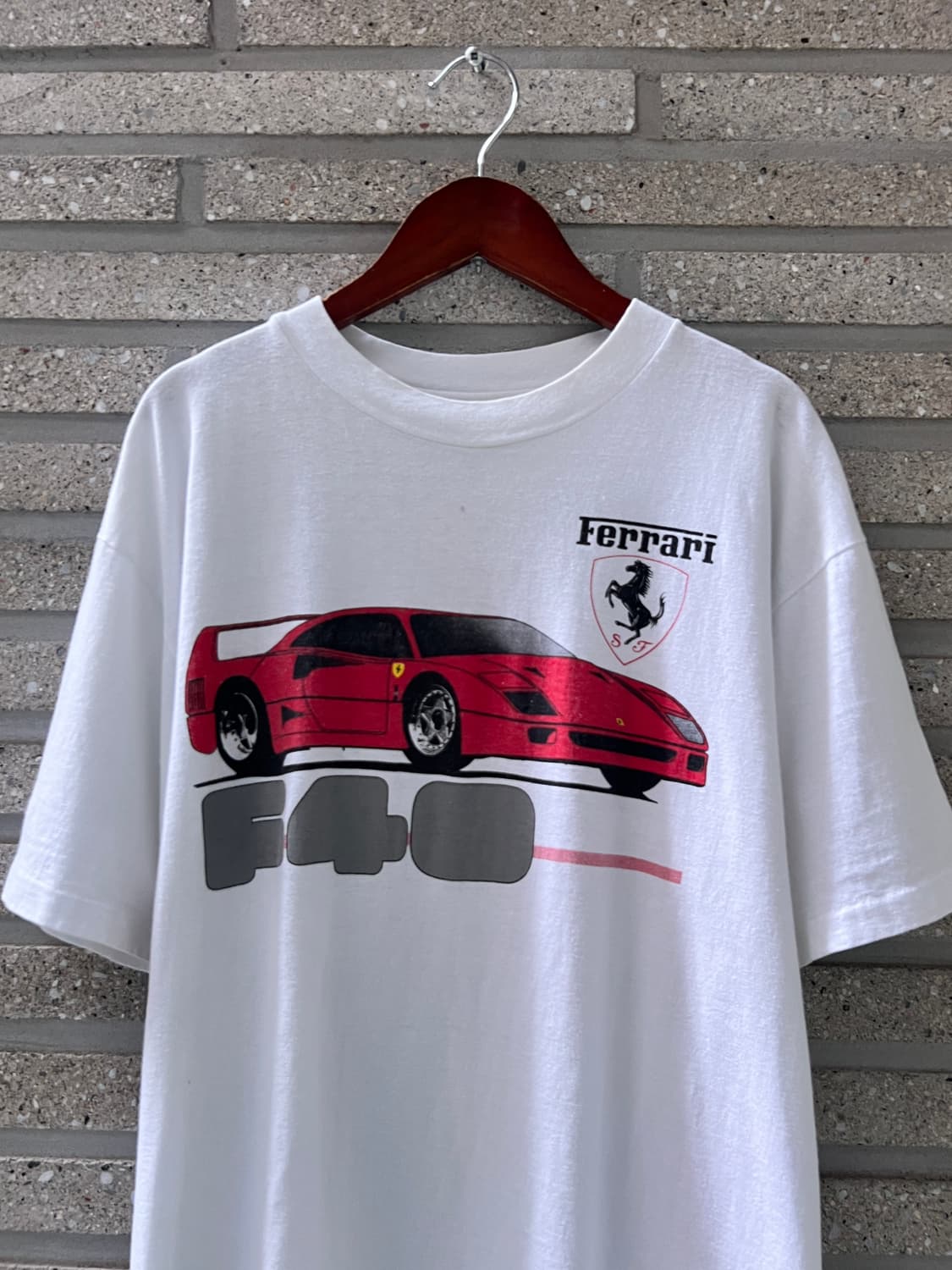 [L]80's Ferrari 페라리 F-40 프린팅 싱글스티치 티셔츠 상품이미지1